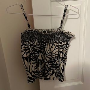 Zebra Print Flowy Top